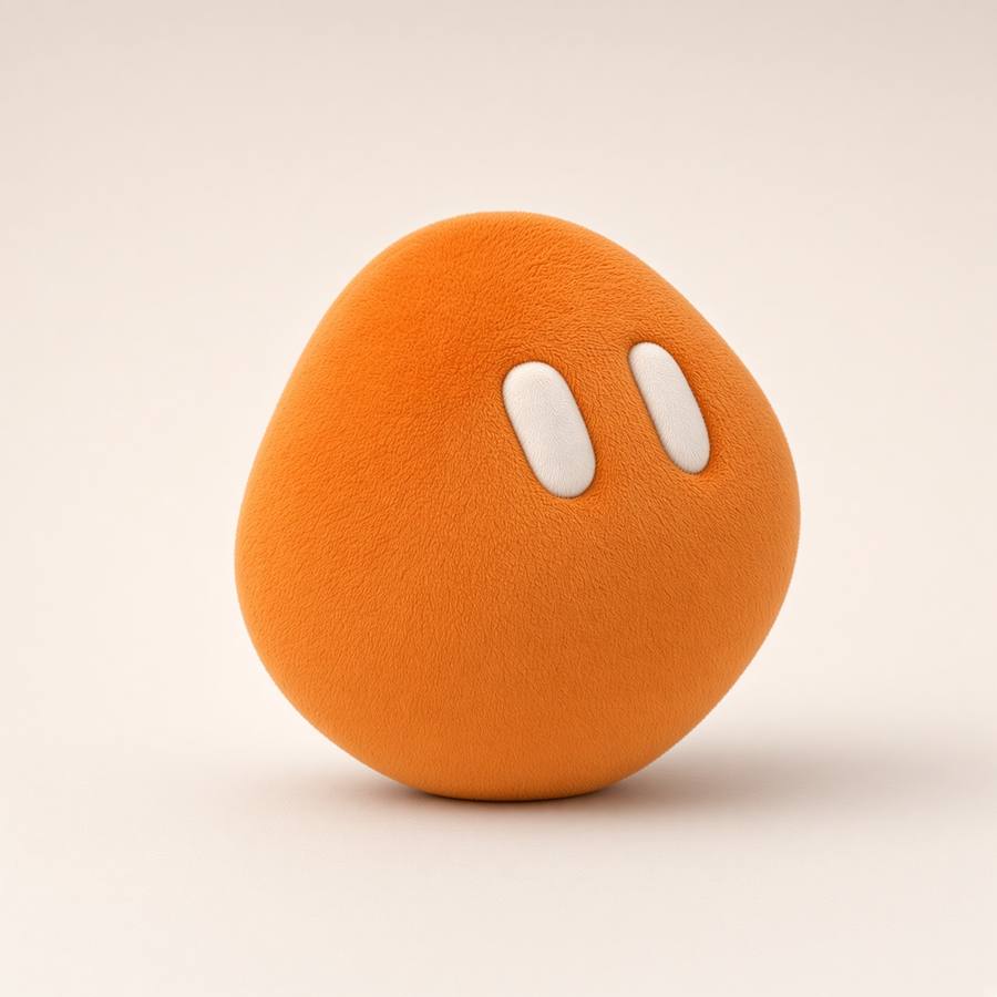 Desk plush · Pebble